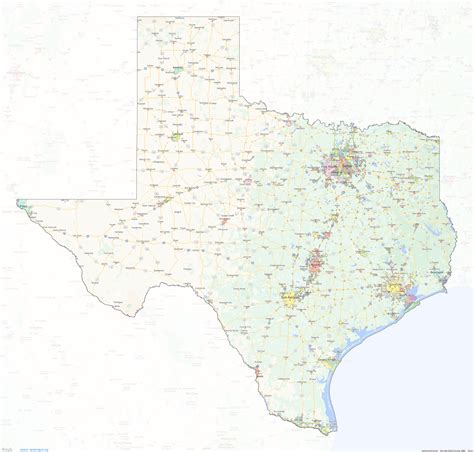 texas city limits map.